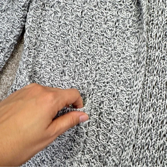 NWT Style & Co. Gray and Cream Knit Cardigan Sweater - Picture 4 of 12